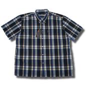 View Item Classic Ben Sherman Oversize S/S Laundered Check Shirt Blue